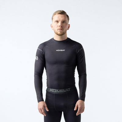 Camiseta rashguard manga larga KOMBAT para hombre