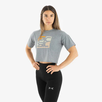 Pack 3 Camisetas Premium Crop Manga Corta Mujer