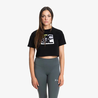 Pack 3 Camisetas Premium Crop Manga Corta Mujer